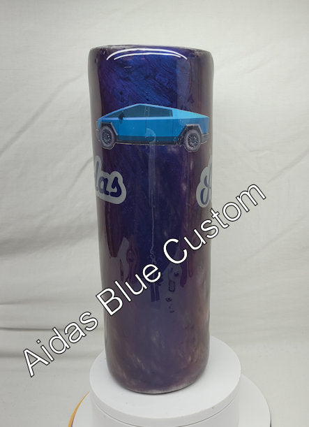 Unique Customized Aidas Blue Skinny Tumbler – 30 oz Insulated SS Tumbler