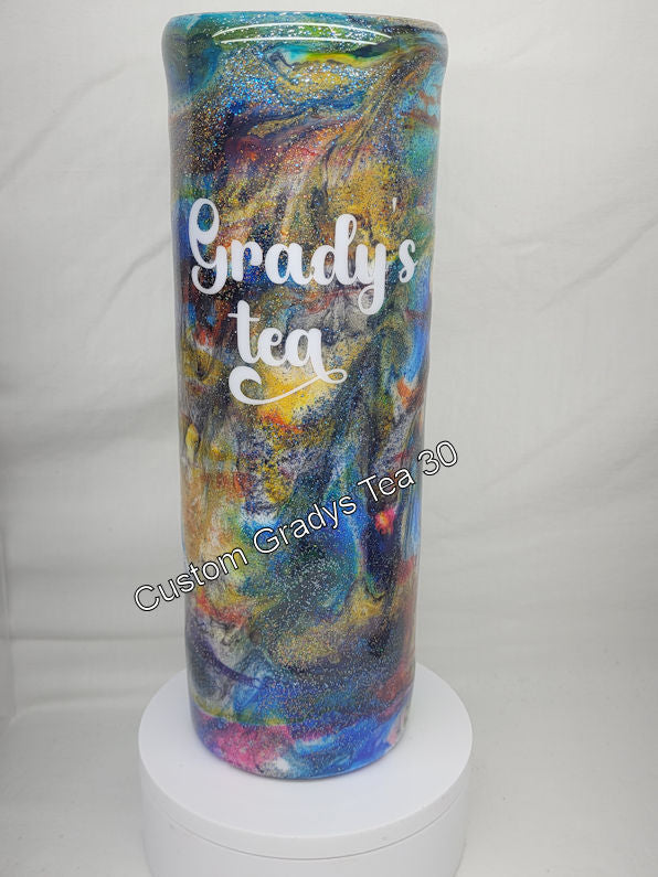 Unique Customized Grady's Tea Skinny Tumbler – 30 oz Insulated SS Tumbler