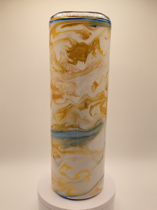 Unique Golden Horse Skinny Tumbler – 30 oz Insulated SS Tumbler